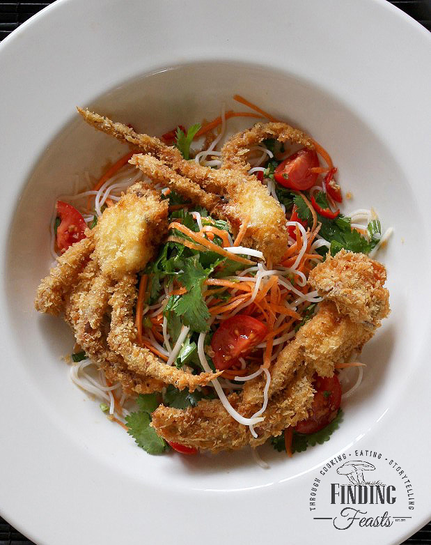 ff-panko-crusted-soft-shell-crab-w-thai-noodle-salad – Finding Feasts